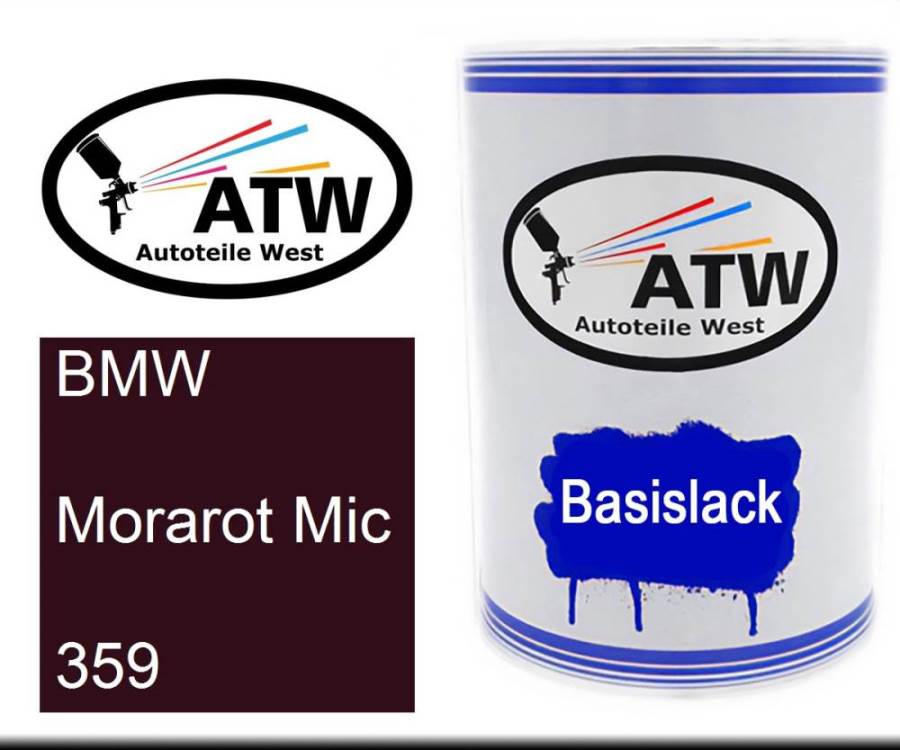 BMW, Morarot Mic, 359: 500ml Lackdose, von ATW Autoteile West.